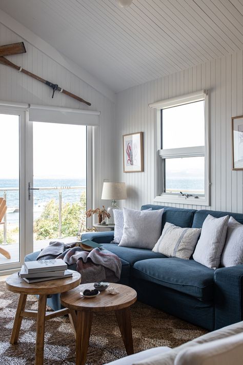 Boathouse Interior, Airbnb Australia, Home Oasis, Beach Shacks, Bruny Island, Coastal House, Haus Am See, Warm Interior, Boat House