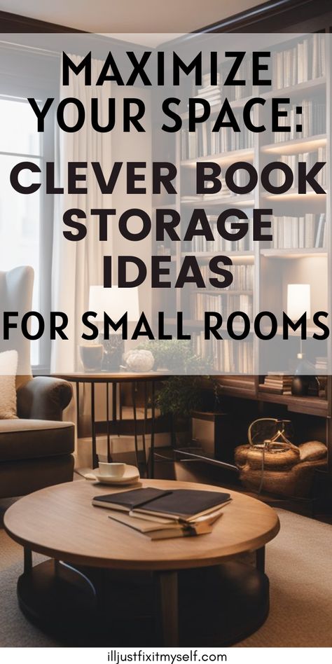 A stylish small space with a ladder shelf filled with books and decor, exemplifying innovative ways to store books in limited areas. Organise Books Storage Solutions, Book Storage For Small Rooms, Book Storing Ideas, Living Room Book Storage, Small Apartment Book Storage, Tiny House Book Storage, Small House Book Storage, Ways To Store Books In Small Spaces, Cool Bookshelves Small Spaces