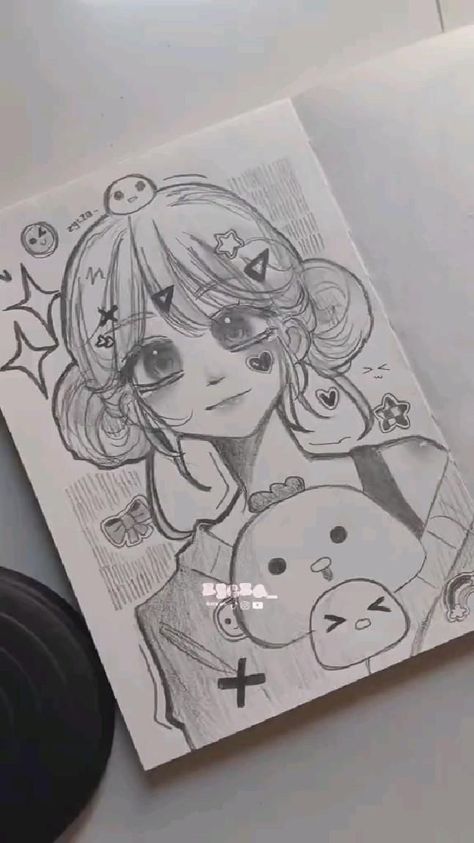 Lukisan Fesyen, Art Lineart, Tiktok Art, Seni Pastel, Pola Kartu, Cute Sketches, Cool Pencil Drawings, Creative Drawing Prompts, Art Tools Drawing