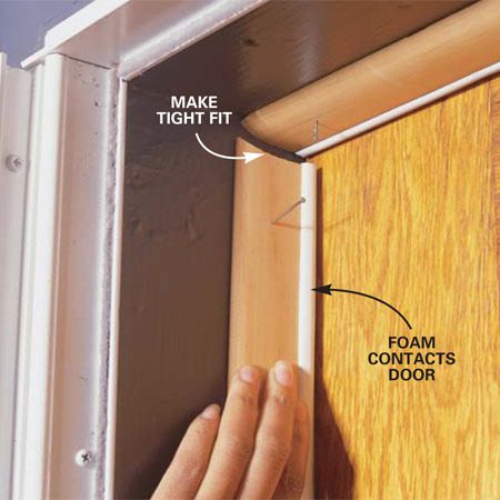 Install weatherstripping and Door Sweeps  Front glass door and an door sweep for utility room door. Installing Exterior Door, Door Sweeps, Door Weather Stripping, Door Sweep, Home Fix, Diy Home Repair, Weather Stripping, Door Installation, Exterior Door