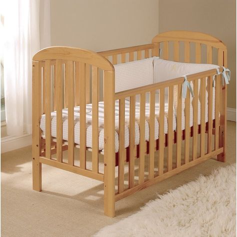 Mack + Milo Maust Cot with Mattress & Reviews | Wayfair.co.uk Baby Crib Designs, Antique Nursery, Crib Design, Adjustable Mattress, Baby Cot, Cot Bedding, Cots, Space Saver, Mattress Springs