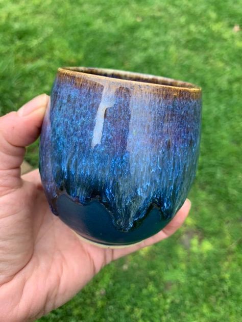 Amaco Glaze Combinations Blue Rutile, Blue Rutile Glaze Combinations, Thick Oatmeal, Glaze Inspiration, Glazing Pottery, Blue Rutile, Ceramic Glazing, Glaze Combinations, Glaze Combos