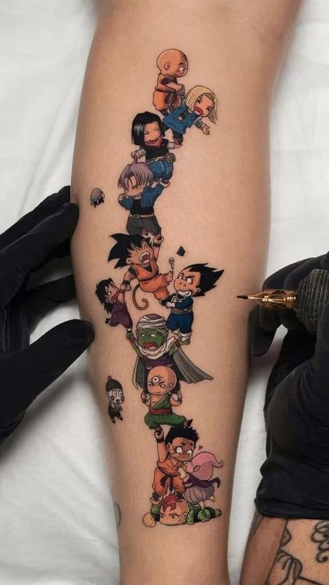 Dragon Ball Z Tattoo, Shen Long Tattoo, Dbz Tattoo, Blood Tattoo, Gamer Tattoos, La Tattoo, Z Tattoo, Dragon Ball Tattoo, One Piece Tattoos