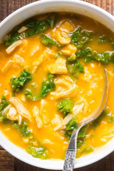 Chicken Butternut Squash Soup 1 Chicken And Butternut Squash Soup, Butternut Squash Soup With Chicken, Chicken Butternut Squash Soup, Butternut Squash Chicken Soup, Chicken And Butternut Squash Recipes, Butternut Squash Chicken, Chicken Butternut Squash, Chicken Kale Soup, Chicken Squash