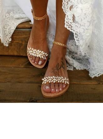 Bohemian Style Shoes, Bridal Flat Sandals, Flat Sandals Wedding, Beach Wedding Sandals, Summer Sandals Flat, Wedding Flats, Bridal Sandals, Ankle Strap Flats, Rhinestone Sandals