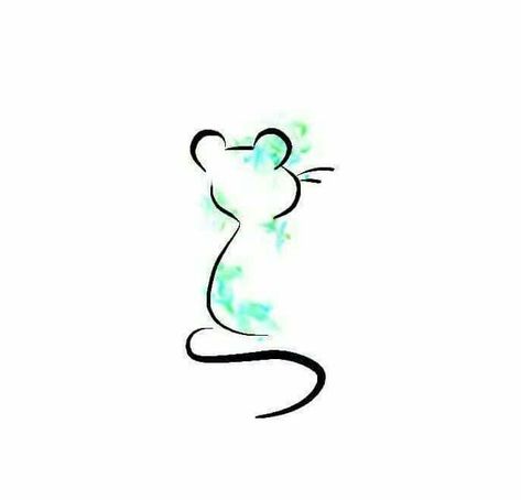 Tattoos Rat, Mice Tattoo, Tattoo Pequeños Mujer, Tattoo Gato, Mouse Tattoo, Rat Tattoo, Mom Daughter Tattoos, Cat Tattoo Simple, Mouse Tattoos