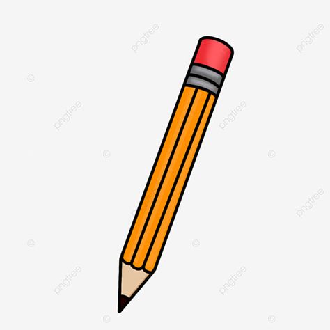 School Stuff Drawing, Pencil Easy Drawings, Drawing Of A Pencil, Pen Drawing Easy, Rh Art, Pencil Illustration Art, Pencil Clip Art, Pencil Images, Pen Clipart