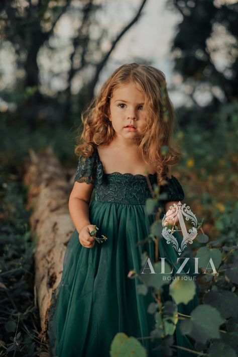 Emerald Green Flower Girl Dress Spring Flower Girl Dress - Etsy Forest Green Flower Girl Dress, Dark Green Flower Girl Dresses, Emerald Flower Girl Dress, Emerald Green Tulle Dress, Flower Girl Dresses Green, Emerald Green Flower Girl Dress, Girls Green Dress, Green Flower Girl Dress, Iris Wedding