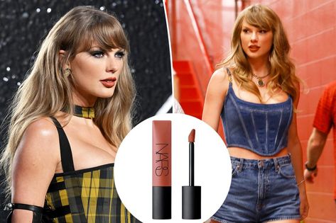 Taylor Swift is swapping her red lipstick for this cinnamon shade — and it’s on sale right now Red Era, Chiefs Game, Christian Siriano, Red Lipstick, Tv Entertainment, Nicole Kidman, Hailey Bieber, Back In Stock, Beauty Shop