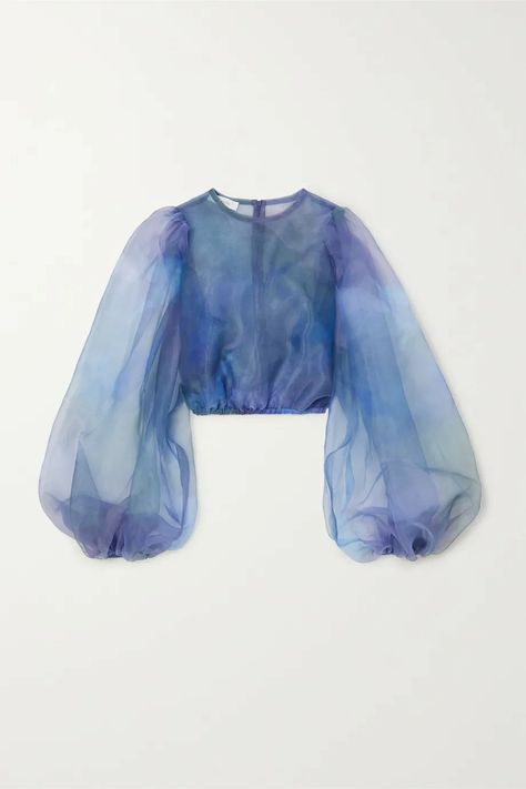 Organza Tops, Organza Blouse, Organza Top, Blouse Purple, Fashion Tops Blouse, Jennifer Fisher, Bandeau Top, Fashion Tops, Outfit Inspirationen