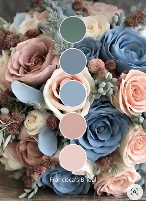 June Wedding Colors Purple, Rose Gold Color Palette Wedding, 2024 Wedding Color Palette, Blue Colour Palette Wedding, Beach Wedding Theme Ideas Color Palettes, Color Palette Wedding Summer, Pink Wedding Theme Color Schemes, Wedding Colour Palettes Summer, Unique Wedding Theme Colors