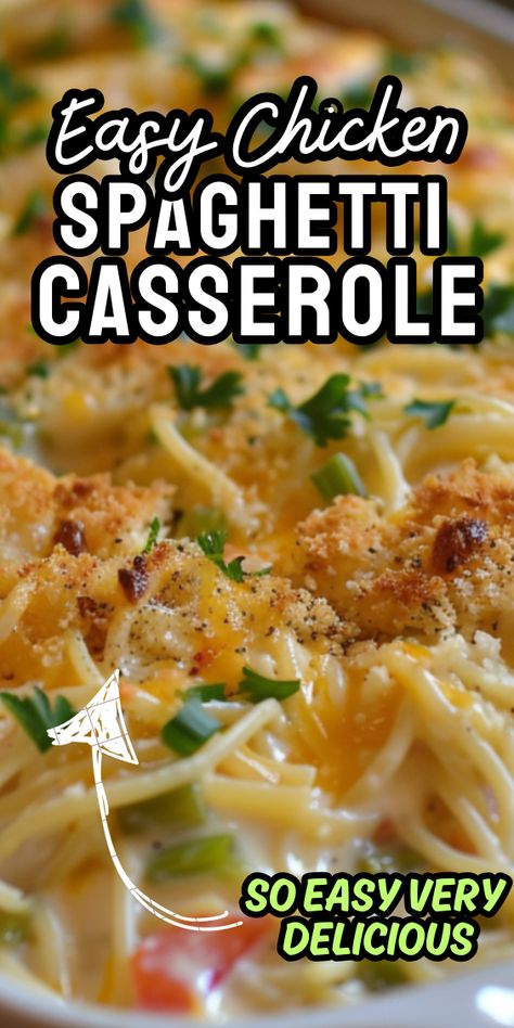 Chicken Spaghetti Casserole Chicken Spaghetti Easy Velveeta, Chicken Spaghetti Casserole Velveeta, Chicken Spaghetti Casserole With Cream Cheese, Make Ahead Chicken Spaghetti, Chicken Spagetti Recipe Easy Rotel, Chicken Spaghetti Recipe, Easy Chicken Spaghetti Recipe, Easy Chicken Spaghetti, Cheesy Spaghetti