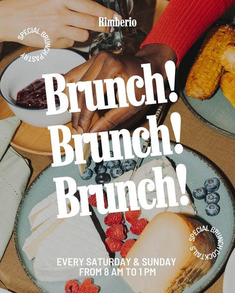 Brunch Event, Aesthetic Logo, Cafe Posters, Coffee Shop Photography, Restaurant Social Media, Food Promotion, Brand Aesthetic, Brunch Restaurants, Modern Layout