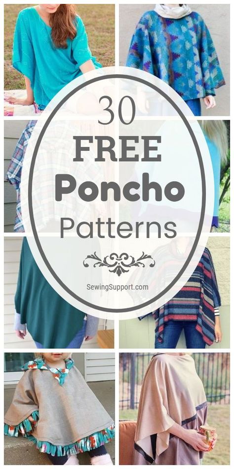 Poncho Hoodie Pattern, Poncho Pattern Sewing How To Make, Cape Poncho Pattern, Poncho Patterns Sewing, Poncho From Scarf Diy, Poncho Diy Easy, Handwoven Poncho Pattern, Poncho Cape Pattern Sewing, Quilted Poncho Pattern