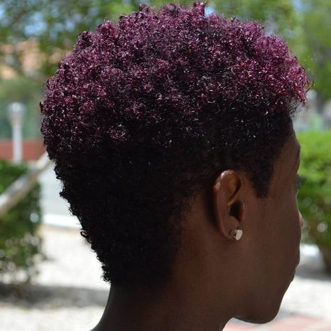 50 Enchanting Red Violet Hair Color Ideas — Magical Combinations Check more at http://hairstylezz.com/best-red-violet-hair-color-ideas/ Plum Dyed Hair, Deep Plum Hair Color Black Women, Short Blonde Afro Hair, Purple Black Hair Short, Short Hair Dye Colors For Black Women, Plum Hair Color On Black Women, Short Plum Hair, Purple Hair Color Ideas For Short Hair, Dark Purple Short Hair