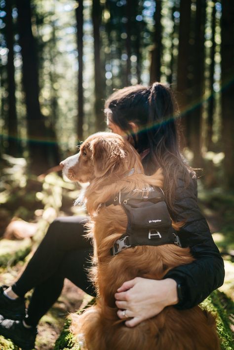 If you can, try to get outside with your adventure buddy today. Even if it's just for a few minutes—fresh air and sunshine work wonders! Hiking With Dog Photography, Picture Ideas With Your Dog, Dogs Of Instagram, Photography Dog And Owner, Service Dog Photoshoot, Travel With Dog Aesthetic, Dog Park Photoshoot, Dog Lifestyle Photography, Dog Care Aesthetic