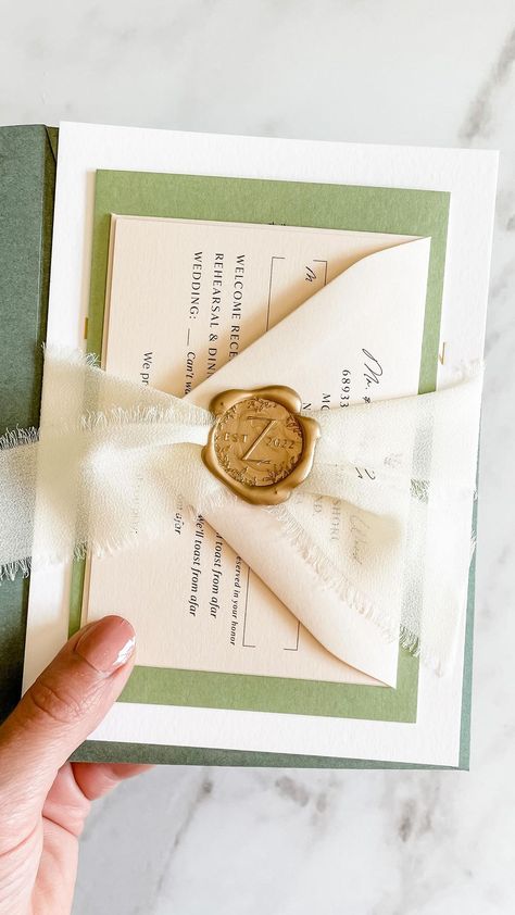 berriesandbloomsstudio on Instagram: Ribbon belly-bands with wax seals have been on repeat lately 💌 Each and every one we mail out gets their own detail-oriented attention… Ribbon Wax Seal Invitation, Detail Oriented, Belly Band Invitation, Gold Wedding Invitations, Belly Band, Belly Bands, Wedding Stationary, Wax Seal, On Repeat