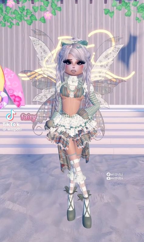 Fairy Dress To Impress, Aka Dress, Wonderland Dress, Free House Design, Fairy Outfit, Dti Fits, Dti Outfits, Ghost Pictures, Mythical Creature