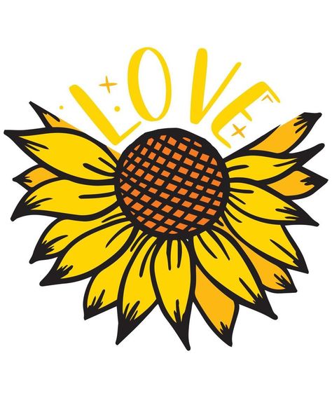 SUNFLOWER LOVE TSHIRT DESIGN Sunflower Love, Love Tshirt, Vector Food, Design Tshirt, Tshirt Design, Design Design, Garden Flags, Sunflower, Vector Free