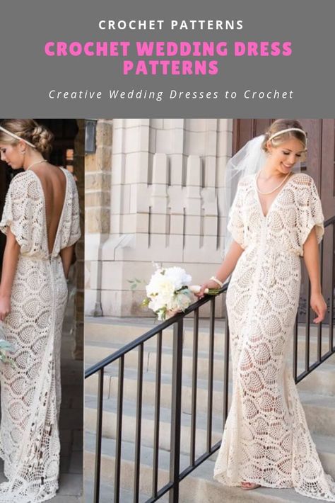 20 Crochet Women Dress Free Patterns Wedding Crochet Patterns, Crochet Wedding Dress, Crochet Wedding Dress Pattern, Dress Pattern Free, Wedding Dress Pattern, Crochet Dress Pattern Free, Crochet Wedding Dresses, Crochet Summer Dresses, Wedding Dress Patterns