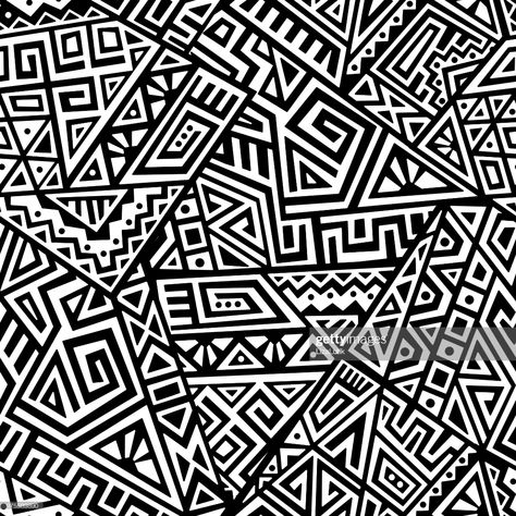 stock illustration : Creative Vector Seamless Pattern African Pattern Design, American Pattern, Geometric Vector, Tableau Art, Graphic Wallpaper, African Pattern, African Design, Free Vector Graphics, Pattern Illustration