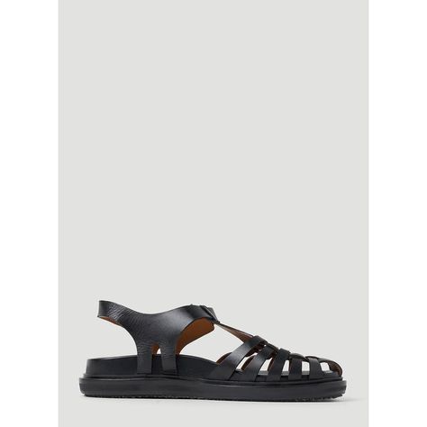 Marni’s Experimental Approach Is Evoked Through Considered Details And Fabrications. This Season’s Fisherman's Sandals Are Crafted From Leather In A Smooth Grain Finish, Featuring A Round Toe, Side Buckle-Fastening Strap And Caged Motif. Leather In A Smooth Grain Finish Round Toe Side Buckle-Fastening Strap Caged Motif Rear Debossed Logo Moulded Footbed Made In Italy 100% Leather Color: Black Code: Sams016901 P5088 00n99 Sku: Ln-Mni0251030blk Welcome To The Official Luosophy Poshmark Closet! Luo Marni Shoes, Debossed Logo, Fashion Luxury, Luxury Items, Luxury Brand, Luxury Branding, High Fashion, San Diego, In Italy