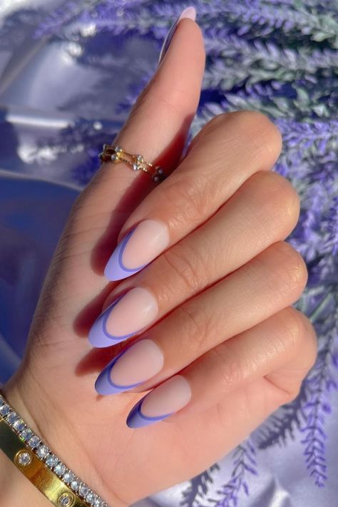 Light Purple Nails, Acrylic Nails Almond Shape, Violet Nails, Purple Nail Art, Lilac Nails, Purple Acrylic Nails, Nagellack Trends, Purple Nail Designs, Prom 2024