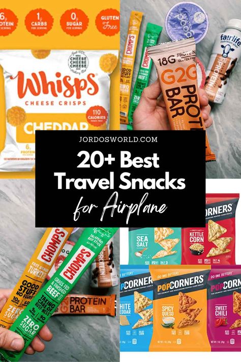 Looking for some travel snacks for flying? Here are some of the best healthy travel snacks to bring on the airplane! Airplane Snackle Boxes, Best Snacks For Long Flights, Airplane Lunch Ideas, Airport Snacks Ideas, Snacks For Flights Air Travel, Flight Snacks Airplane, Healthy Snacks For Airplane Travel, Best Airplane Snacks Long Flights, Snacks For International Flights