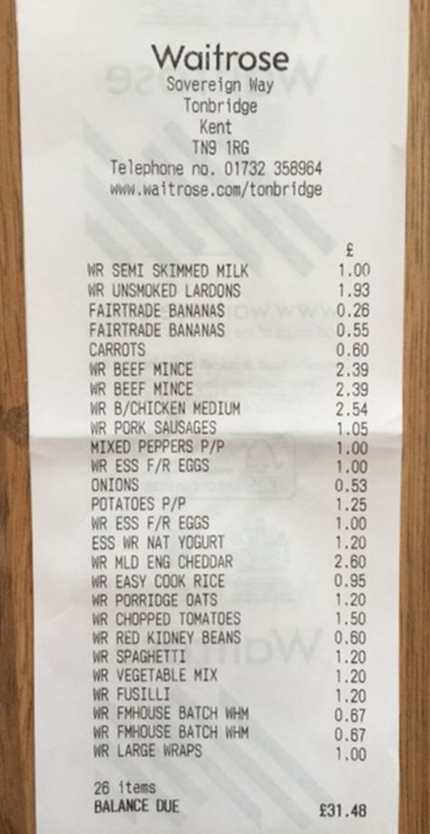 Shopping Receipt, Bean Chilli, Jacket Potato, Food Receipt, Sausage Casserole, Shopping List Grocery, Tasty Pancakes, I Was Wrong, Pork Sausage