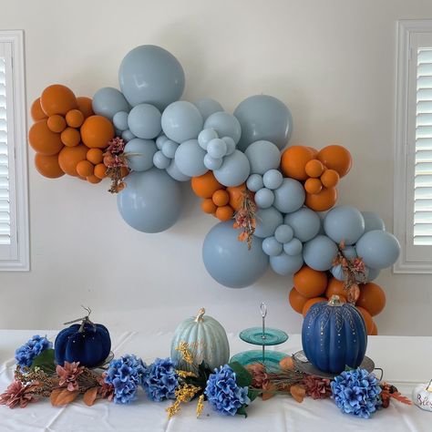 PRICES MAY VARY. PREMIUM VALUE PACK:This include 84pcs Thanksgiving Balloons .5 IN Orange Balloons 20PCS,5 IN Dusty Blue Balloon 18PCS,10 IN Orange Balloons 20PCS,10 IN Dusty Blue Balloon 20PCS,12 IN Orange Balloons 2PCS,12 IN Dusty Blue Balloon 4PCS Fall Balloons Arch kit Decorations HIGH QUALITY: The Double Stuffed Fall Balloon Arch Kit Rust Fall Balloon is made of imported durable latex material, non-toxic, and not easy to explode. Each balloon has been rigorously tested and screened.It can o Burnt Orange Balloons, Fall Balloon Arch, Orange Balloon Arch, Fall Balloon Garland, Thanksgiving Balloons, Baby Shower Balloon Arch, Balloon Wreath, Baby Shower Party Themes, Balloons Arch