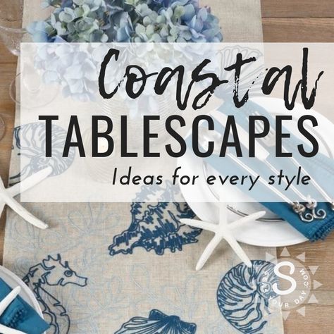 Coastal Centerpiece Ideas, Coastal Tablescapes, Coastal Dining Room Table, Coastal Dining Table, Indoor Paint Colors, Coastal Table Decor, Tablescapes Ideas, Sand Dollar Art, Coastal Paint Colors