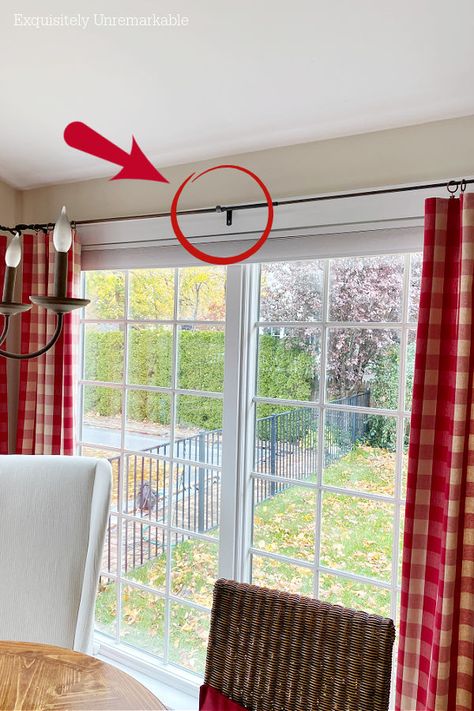 Center Curtain Bracket Curtain Rod Cover Ideas, Curtain Rod Decor Ideas, Where To Place Curtain Rod Brackets, Curtain Rod Ideas For Large Window, Hanging A Curtain Rod, Curtains Tied In Middle, How To Put Up Curtain Rods, Two Curtain Rods One Window, Window Rods Ideas Hanging Curtains