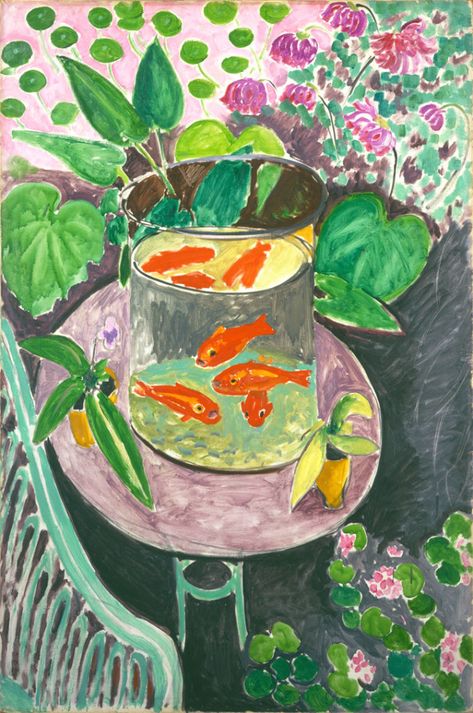 "I pesci rossi" di Henri Matisse a cura di Teresa Anania Matisse Goldfish, Matisse Kunst, Fine Art Cross Stitch, Goldfish Art, Pablo Picasso Paintings, Picasso Paintings, Matisse Prints, Arch Design, Famous Paintings