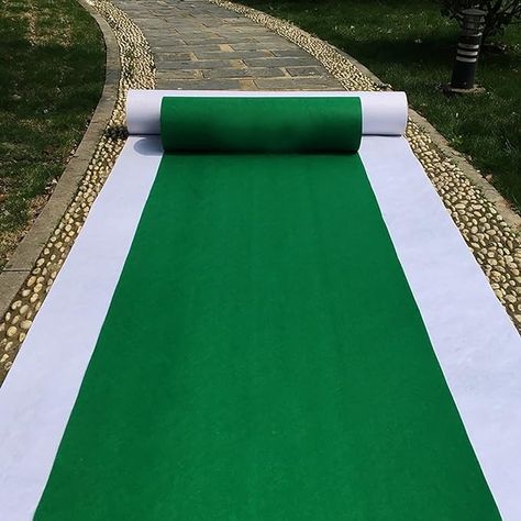 Amazon.com: Aisle Runners Wedding Accessories Grass Green Aisle Runner Carpet Rugs for Step and Repeat Display, Ceremony Parties and Events Indoor or Outdoor Decoration 24 Inch Wide x 15 feet Long : Home & Kitchen Green Aisle Runner, Event Entrance, Aisle Runners, Aisle Runner Wedding, Red Carpet Runner, Step And Repeat, Entryway Mats, Runner Carpet, Carpet Rugs