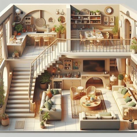 Small House Outside, House For 2 People, Small Family Home, Sims 4 Loft, Dream House Design, Sims4 House, Sims 4 Houses Layout, Loft House Design, Sims 4 House Plans