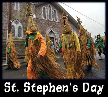 December 26 is Boxing Day for many, but in parts of Ireland, people dress oddly & march through the streets for reasons that are not entirely clear in celebration of St. Stephen's Day. History Of Christmas, Christmas In Ireland, Celtic Christmas, Ireland History, Irish Christmas, Celtic Traditions, Christmas Around The World, Erin Go Bragh, Celtic Heritage