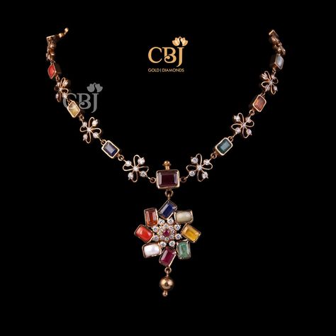 Navaratna Necklace, Bridal Necklace Designs, Gold Fashion Necklace, Gold Jewellery Design Necklaces, Trendy Necklaces, Jewelry Design Necklace, Silver Prices, Gold Price, Gold Jewellery Design