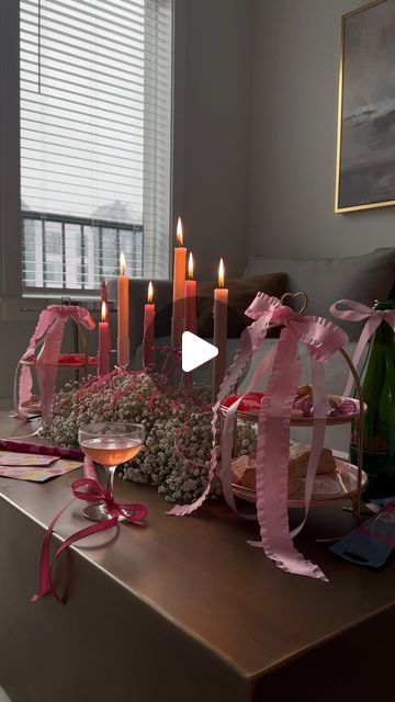 Тatyana on Instagram: "Decorate with me for the cutest galentines day party decor. Lots of pink, bows and girly things. . Save and share with your friend who loves pink . Pajamas: @leveretclothing . . . #galentinesday #galentinesdecor #galentinesparty #amazonfinds #girlygirls #coquette #coquetteaesthetic #girlyaesthetic #galentinesdayparty #galentinesideas Galentines party inspo, galentines party decor, galentines day" Pajama Party Decorations, Galentines Party Decor, Galentines Day Ideas, Day Party Decor, Happy Galentines Day, Galentines Gifts, Galentines Party, Galentines Day, Pink Pajamas