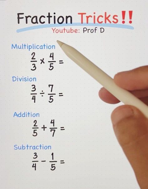 Fractions Tips And Tricks, How To Add And Subtract Fractions, Fractions Made Easy, Fraction Tips And Tricks, How To Do Fractions, How To Simplify Fractions, How To Do Fractions Math, How To Subtract Fractions, How To Multiply Fractions