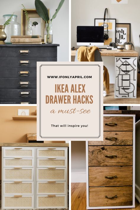 Ikea Office Drawers, Ikea Desk Drawers, Bureau Alex Ikea, Ikea Drawer Organizer, Alex Drawer Organization, Home Storage Hacks, Ikea Alex Desk, Baby Drawer, Ikea Desk Hack