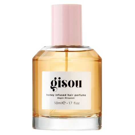 PRICES MAY VARY. Gisou Honey Infused Hair Perfume. This delicate hair perfume is formulated to refresh and scent hair with Gisou’s signature fragrance — a feminine aroma that leaves behind an irresistible trail of the floral notes from the Mirsalehi Bee Garden. Irresistible & Refreshing Scent. The Gisou Honey Infused Hair Perfume is enriched with Mirsalehi honey to scent the hair with Gisou’s signature honey-infused fragrance. Nourish with Honey. Divide hair into sections and spray evenly from a Gisuo Products, Hair Shine Spray, Beauty Desk, Shine Spray, Half Birthday, Spring Florals, Signature Fragrance, Hydrate Hair, Hair Perfume