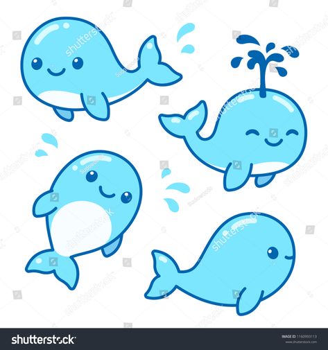 Cute cartoon whales drawing set. Adorable little blue whale vector illustration collection. #Ad , #spon, #drawing#set#whales#Cute Whale Cartoon Drawing, Whales Drawing, Blue Whale Drawing, Whale Vector, Whale Pictures, Whale Drawing, Cartoon Whale, Whale Illustration, Desain Buklet