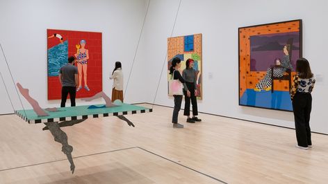 The Journey of Joan Brown in Six Spectacular Works · SFMOMA Joan Brown, Red Backdrop, The Longest Journey, San Francisco Museums, Film Archive, Expressionist Painting, Impasto Painting, Museum Of Modern Art, Catwoman