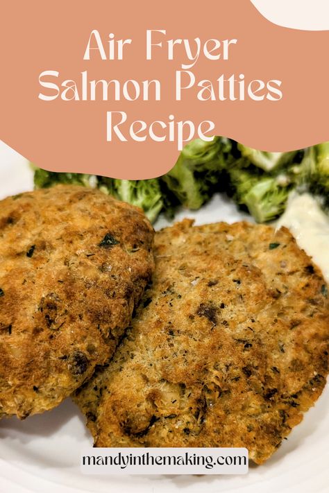 Air Fryer Salmon Patties — Mandy in the Making | Meals & More on YouTube Air Fryer Salmon Patties, Mandy In The Making, Air Fryer Salmon, Toasted Ravioli, Salmon Patties Recipe, Air Fryer Oven Recipes, Salmon Patties, Drying Dill, Oven Recipes