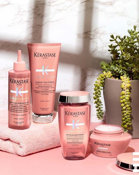 Kerastase Hair Mask, Kerastase Products, Favorite Hair Products, Kerastase Hair, Salon Shampoo, Salon Pictures, Damage Hair Care, Shower Skin Care, Color Your Hair