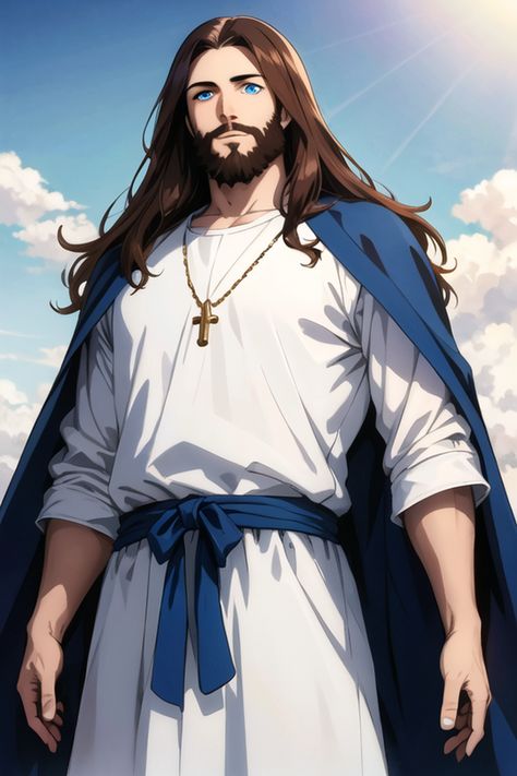 Jesus, Jesus Christ, Jesus of Nazareth, anime jesus, jesus painting, christian, chritian art, jesus art, bible, bible art, bible verses, bible verse, biblical, jesus is lord, jesus saves Anime Jesus, Jesus Gif, Jesus Love Images, Painting Christian, Jesus Christ Illustration, Jesus Of Nazareth, Jesus Cartoon, Verses Bible, Jesus Videos