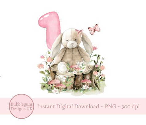 First Birthday Woodland, Woodland Bunny, Bunny Png, Bunny Design, Bunny Birthday, Bunny Designs, 1st Boy Birthday, 1st Birthday Girls, Us Images