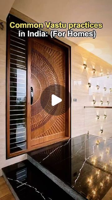 Main Design Entrance, Buddha Entrance Decor, East Facing Kitchen Design, Pooja Room Wall Designs, Whites For Walls, Main Entrance Decor Ideas, Pooja Room Interior Design, Pooja Room Ideas, Main Door Design Entrance