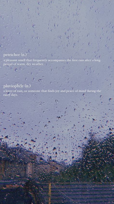 Asthetic Rain Wallper, Hodophile Aesthetic, Aesthetic Rainy Day Captions, Rain Username Ideas, Pluviophile Wallpaper, Pluviophile Aesthetic Wallpaper, Anemoia Meaning, Pluviophile Tattoo, Pluviophile Quotes