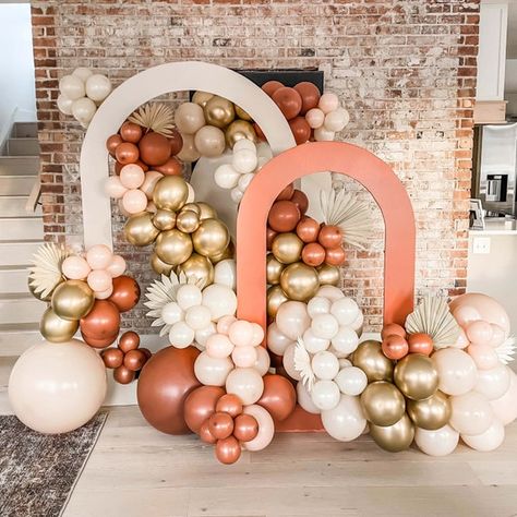 Boho Balloon Garland Kit PREMIUM Rustic Muted Boho Bridal - Etsy Boho Western Balloon Garland, Burnt Orange Birthday Party, Fall Boho Birthday Party, Burnt Orange Bachelorette Party, Terracotta Balloon Garland, Terracotta Balloon Arch, Burnt Orange Balloon Garland, Burnt Orange Bridal Shower Ideas, Burnt Orange Baby Shower Ideas